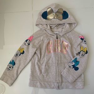 Baby Gap Minnie Mouse zip hoodie 3t girls